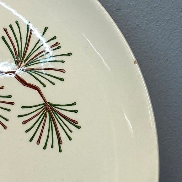Vintage Stetson Marcrest Dinnerware Misty Pine Cone Dinner Plate 9.5" MCM Retro - Picture 5 of 12